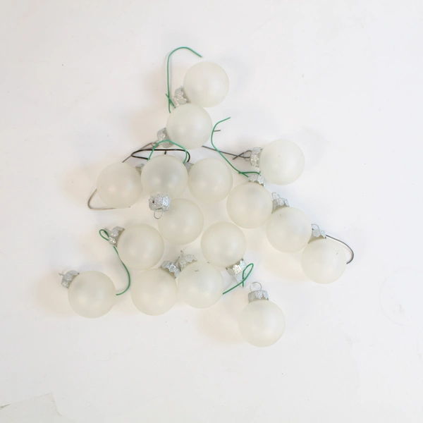 Lot of Silver Toned Christmas Ornaments - Glitter Snowflakes & More!