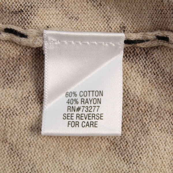 Crofts & Barrow Women's M Cardigan Sweater Beige Black 3/4 Sleeve Button Up