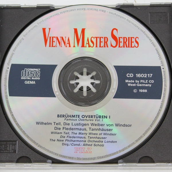 Vienna Master Series Berühmte Ouvertüren CD - Pilz Media Group 1990