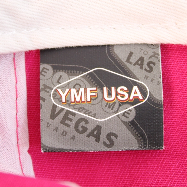 YMF USA Las Vegas Pink Baseball Cap with Beading, One Size Fits All