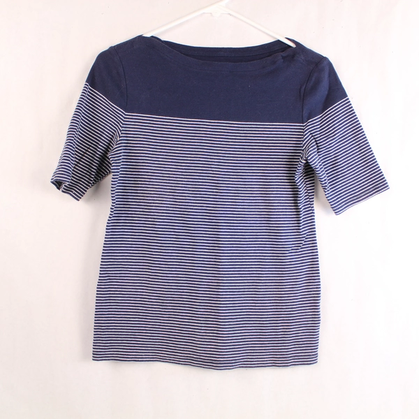 Lot of 2 Women's Small Tops Karen Scott & Charter Club Floral Stripes