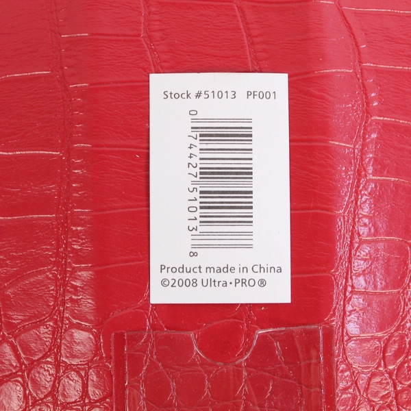 Ultra Pro Red Alligator Spine 2 D Ring CD Disc DVD Binder Album Case