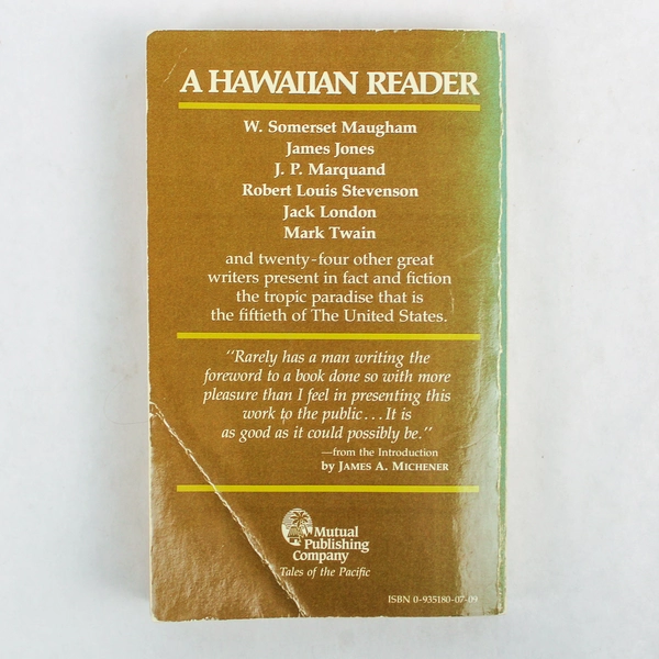 A Hawaiian Reader by A. Grove Day & Carl Stroven - Pre-Owned Book