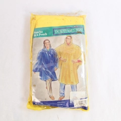 Vintage Portland Mist Poncho in a Pouch - 100% PVC, Sealed, One Size