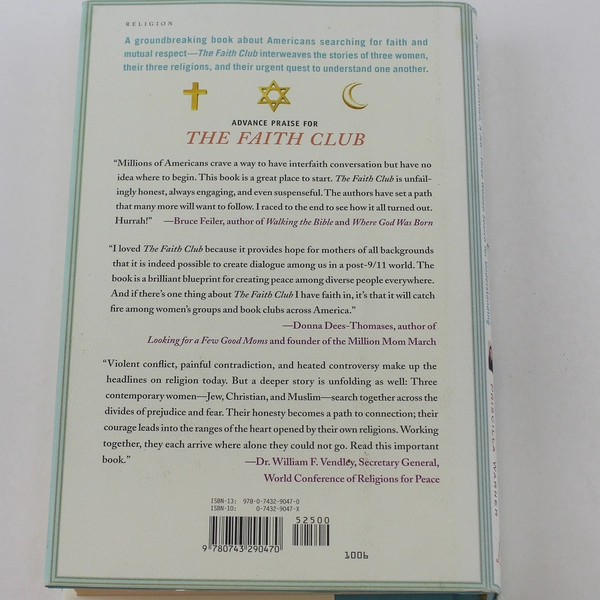 The Faith Club by Idliby Oliver & Warner 2006 Hardcover Book Good Condition