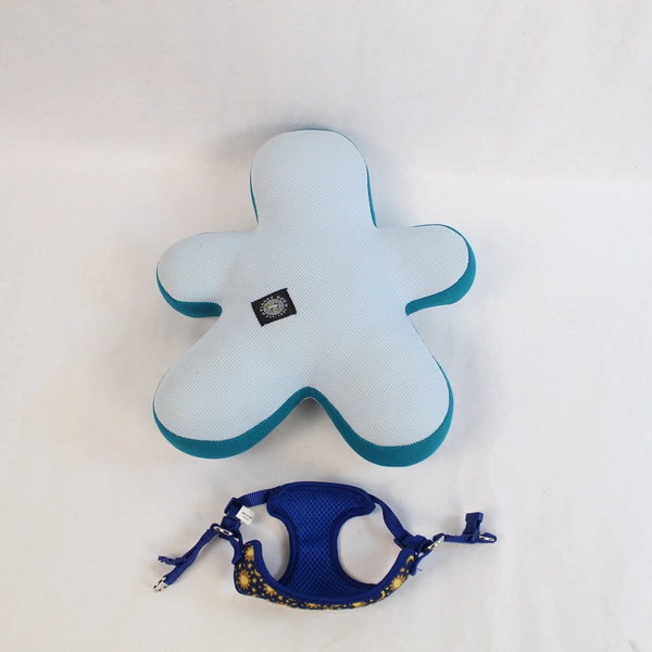 Lot of Small Dog Supplies: Plush Toy, Ball, Collar, Harness & Leash