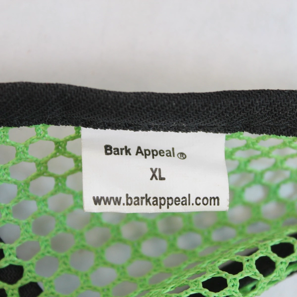 Lot of Dog Supplies: XL Yellow Raincoat & Green Mesh Harness with Leash