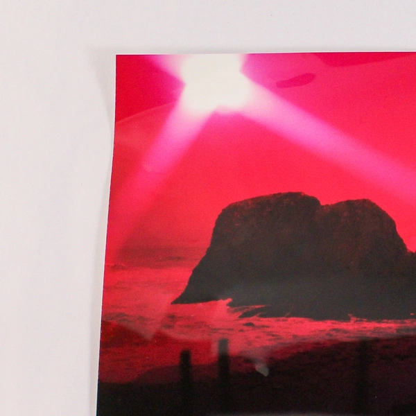 Vintage Cannon Beach Sunset Photo 11x14 Oregon Coast Art Good Condition