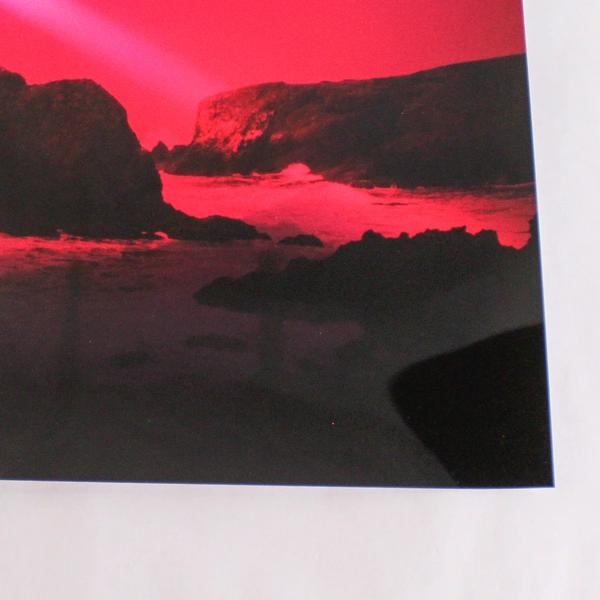 Vintage Cannon Beach Sunset Photo 11x14 Oregon Coast Art Good Condition