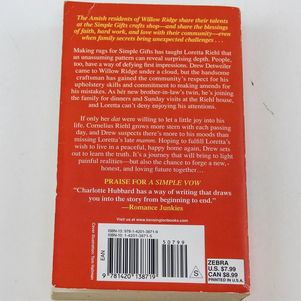 A Simple Wish Charlotte Hubbard 2017 Kensington Publishing Corp Paperback Novel