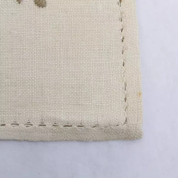 Lot of 8 White Brocade Cloth Napkins for Crafts DIY Stains Pre-Owned