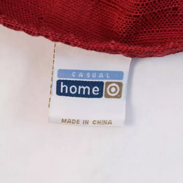 Casual Home 68" Round Red Textured Tablecloth Dining Room Decor