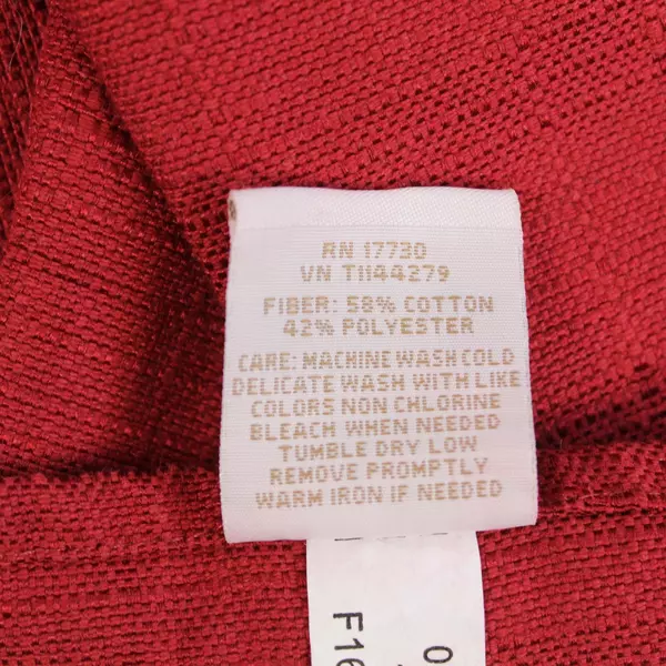 Casual Home 68" Round Red Textured Tablecloth Dining Room Decor