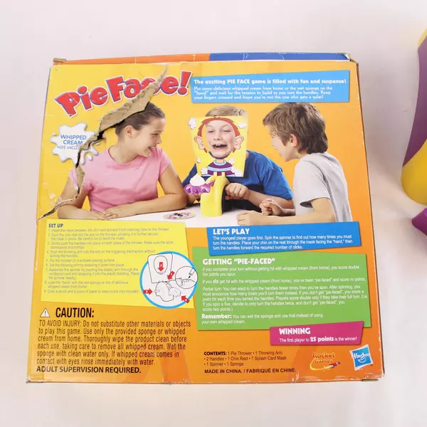 Pie Face Original Hasbro Replacement Pieces - Thrower, Arm, Chin Rest & Mask