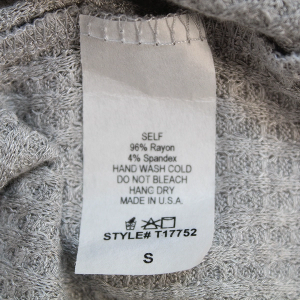 White Birch Gray Button-Up Cardigan Sweater Women's Small - Pre-Owned