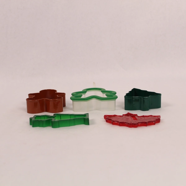 Lot of 5 Christmas Cookie Cutters - Gingerbread, Nutcracker, Tree & More