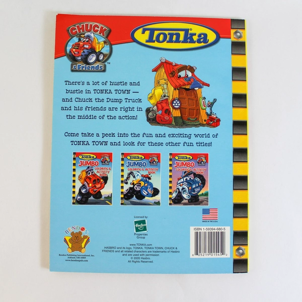 Bendon Tonka Jumbo Coloring & Activity Book Chuck Friends 2005, Pre-Owned