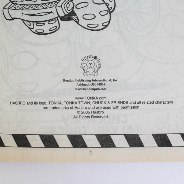 Bendon Tonka Jumbo Coloring & Activity Book Chuck Friends 2005, Pre-Owned