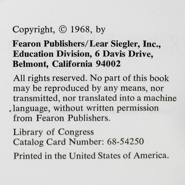 Vtg 1968 Developing Attitude Toward Learning by Robert F. Mager Paperback Book