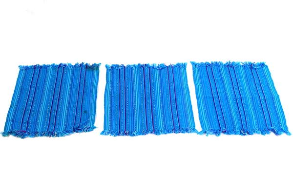 Lot of 5 Pre-Owned Fabric Pieces for DIY Crafts Stripes & Plaid