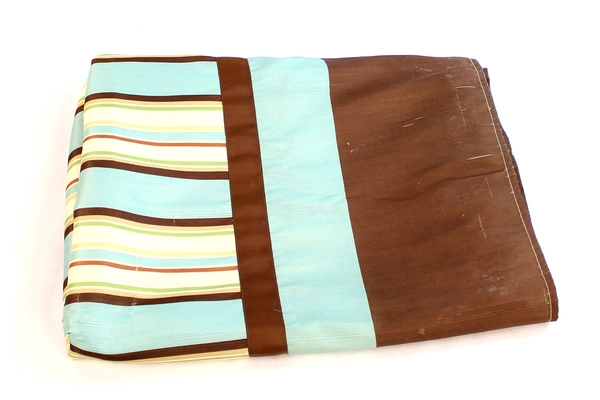 Lot of 5 Pre-Owned Fabric Pieces for DIY Crafts Stripes & Plaid