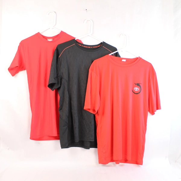 Lot of 3 Men's Size L Activewear Shirts - Champion, Sport-Tek, Game Gear