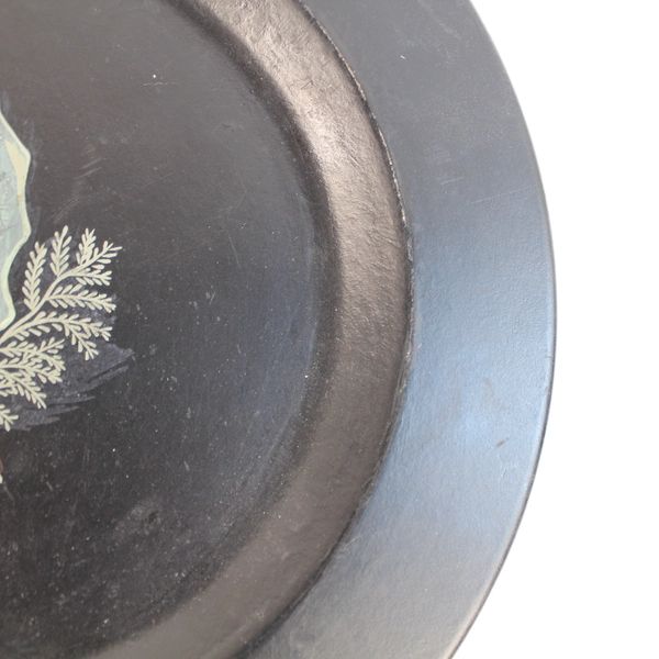 Vintage Hand Painted Holly Berries Decorative Plate 10" Christmas Collectible