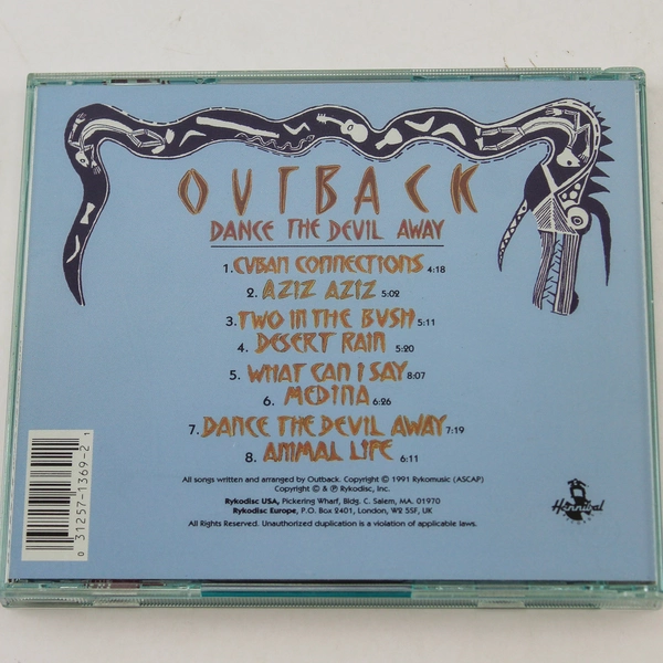 Outback Dance The Devil Away CD 1991 Hannibal Records - Good Condition