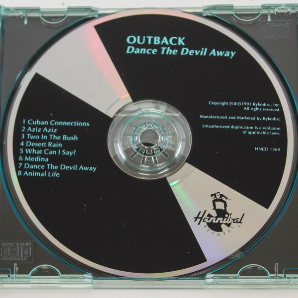 Outback Dance The Devil Away CD 1991 Hannibal Records - Good Condition