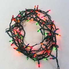 Holiday Basix Mini T5 Bulb Christmas Lights 100 Count 17ft Tested Working