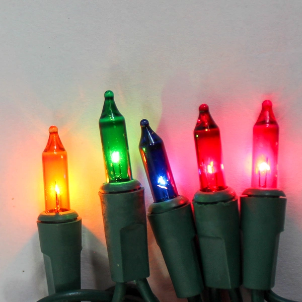 Holiday Basix Mini T5 Bulb Christmas Lights 100 Count 17ft Tested Working