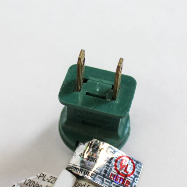 50 Faceted Christmas String Lights 50 Bulbs Green Cord Indoor Outdoor