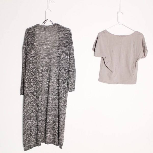 Lot of 2 Women's Size S Cardigan & Crop Top - Good Pre-owned Condition