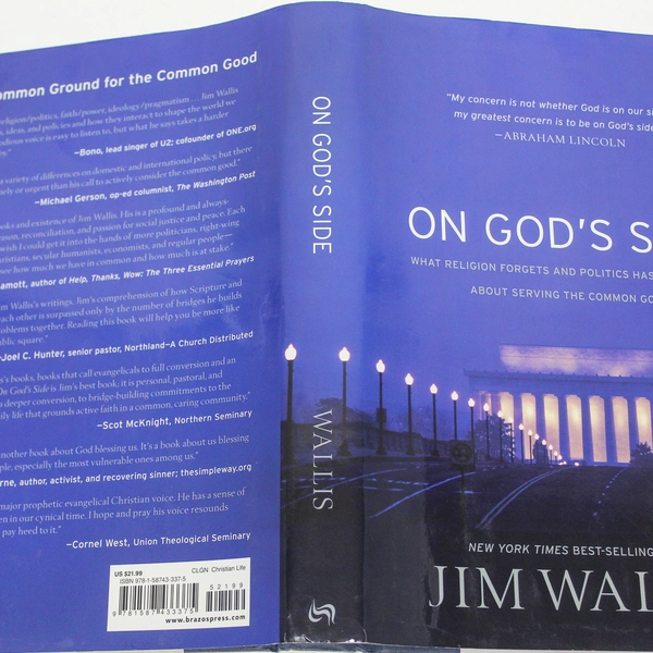 On God's Side by Jim Wallis 2013 Hardcover Book - Good Condition
