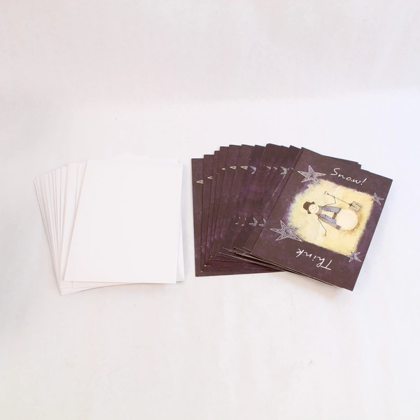 Lot of 17 Jane Carroll "Think Snow" Christmas Cards & Envelopes - Unused