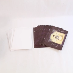 Lot of 17 Jane Carroll "Think Snow" Christmas Cards & Envelopes - Unused