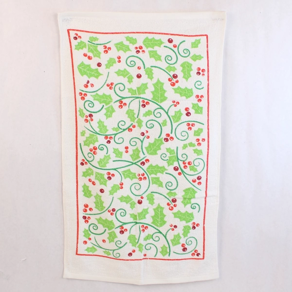 Paralyzed Veterans Christmas Tea Towel Red Green Holiday Kitchen Decor 25"x14.5"