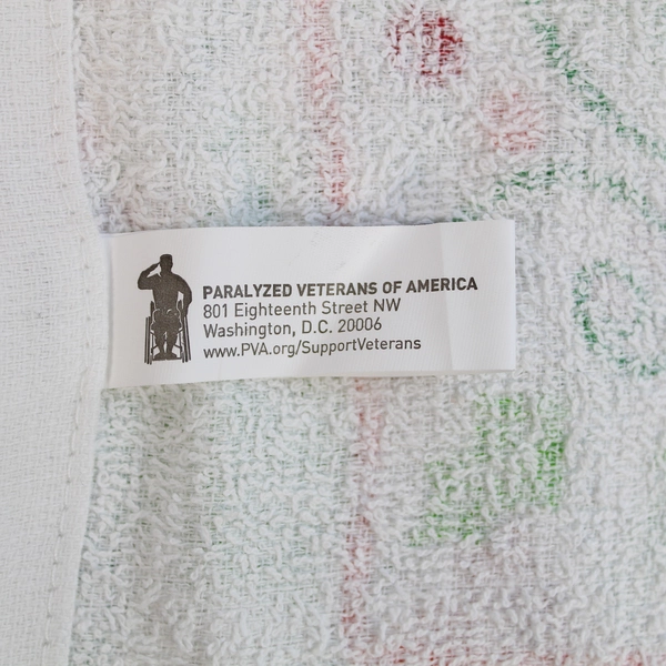 Paralyzed Veterans Christmas Tea Towel Red Green Holiday Kitchen Decor 25"x14.5"