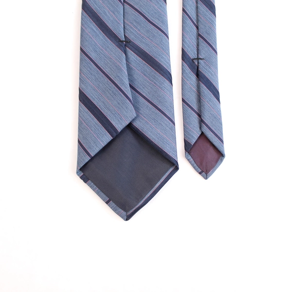 Vintage John Henry Striped Tie Blue Pink Purple 59" Long Men's Accessories