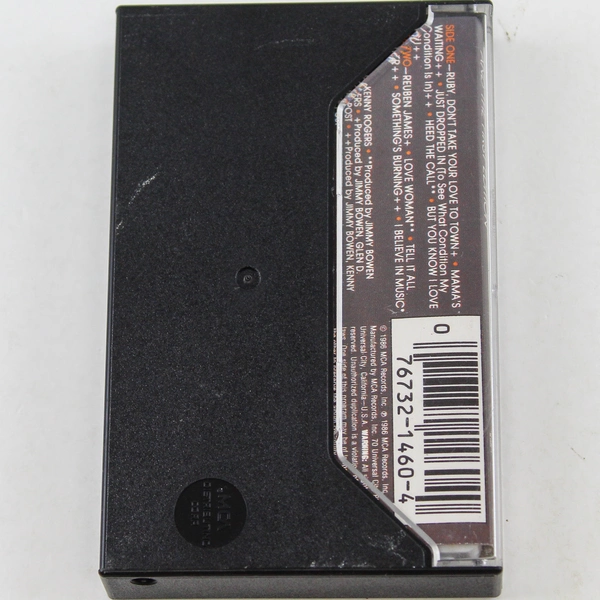 Kenny Rogers Greatest Hits Audio Cassette Tape 1986 MCA - Good Condition