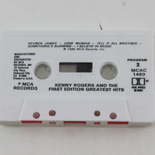Kenny Rogers Greatest Hits Audio Cassette Tape 1986 MCA - Good Condition