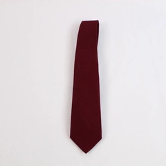 Vintage Lochcarron Lambswool Red Tie 56" Long Pre-owned with Character