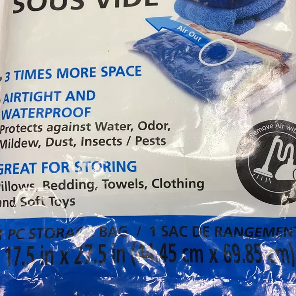 Stor It Vacuum Storage Bag Large 17.5" x 27.5" - New & Sealed