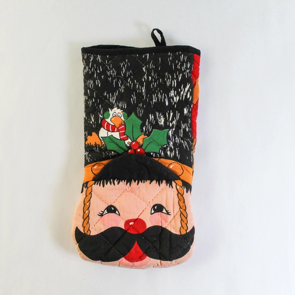 Vintage Barth & Dreyfuss Christmas Character Pot Holder Holiday Decor 11"