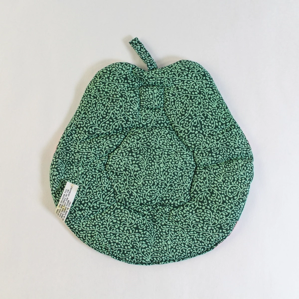 Vintage Barth & Dreyfuss Pink Christmas Wreath Hot Pad Pot Holder 8.25"