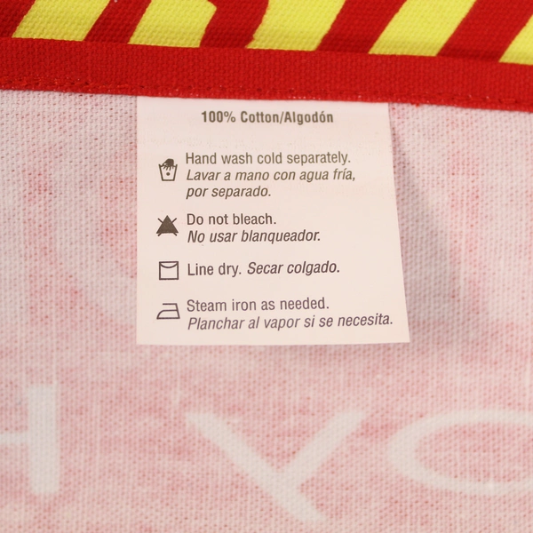 Red Cotton Merry Christmas Table Runner 70.5" - Snowflakes & Holidays