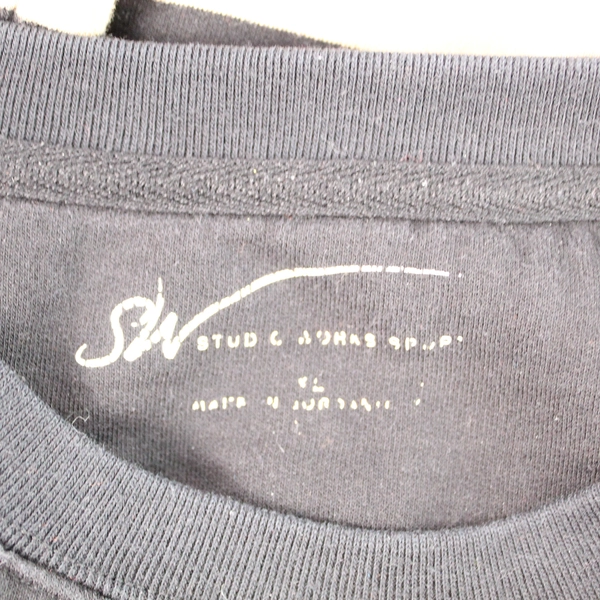 Stud Men's XL Long Sleeve Sweater Black Brown Gray Stripes Casual Fashion