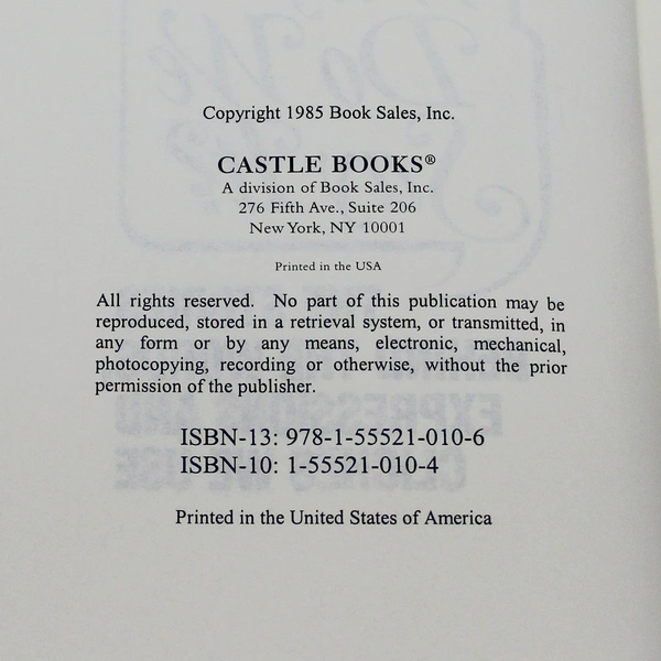 Why Do We Say It Book Sales 1985 Castle Books Hardcover Book Novel