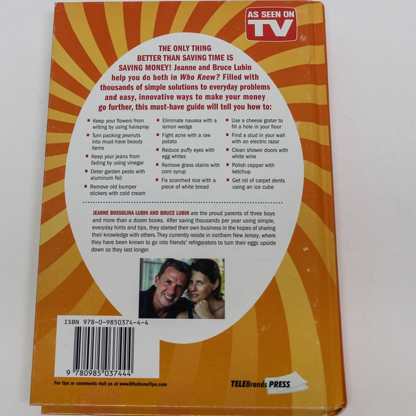 Who Knew? by Bruce & Jeanne Lubin 2011 Castle Point Hardcover Book