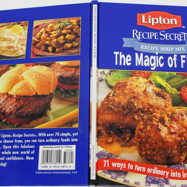 Lipton Recipe Secrets Cookbook 1999 - 71 Flavorful Recipes, Hardcover